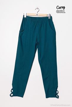 Immagine di PLUS SIZE STRETCH TROUSER WITH ANKLE CRISS CROSS